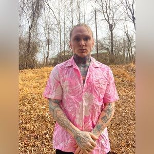 Vintage Pink Hawaiian shirt